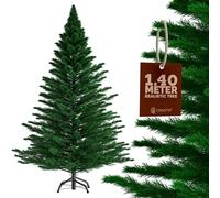 CASARIA® Green Artificial Realistic Artificial Christmas Tree Luxury Home Decor | 6ft Christmas Tree With Stand for your Christmas Decorations Ornaments | Home Decoration UK Xmas Tree | 140cm / 4.7ft