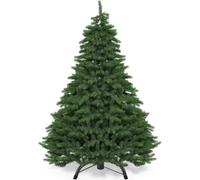 CASARIA® Green Artificial Realistic Artificial Christmas Tree Luxury Home Decor | 6ft Christmas Tree With Stand for your Christmas Decorations & Ornaments | Home Decoration UK Xmas Tree | 180cm / 6ft