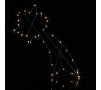 CASARIA® LED Christmas Shooting Star | Battery Powered | Indoor & Outdoor | Timer | Festive Christmas Decorations for Home Decoration | 36 Warm White LED Christmas Lights Fairy Lights in Star Shape