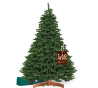 CASARIA® Realistic Artificial Christmas Tree, Dense Xmas Tree Stand, 6ft | Premium Luxury Natural Dense Branches Green Pine Trees 180cm For Xmas Decorations Ornaments Bushy Home Holiday Decor Indoor
