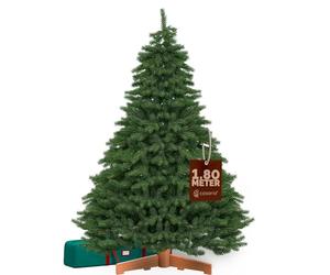 CASARIA® Realistic Artificial Christmas Tree, Dense Xmas Tree Stand, 6ft | Premium Luxury Natural Dense Branches Green Pine Trees 180cm For Xmas Decorations Ornaments Bushy Home Holiday Decor Indoor