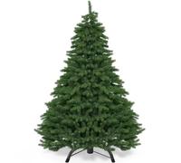 CASARIA Realistic Green Artificial Christmas Tree with Stand 140 cm 4.7 ft | Full Christmas Xmas Tree for Home Decorations Ornaments Living Room Office Shop Festive Displays Parties and Seasonal Events