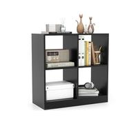 CASART 4-Cube Storage Unit, 3-Tier/5-Tier Open Shelf Bookcase with Anti-Tipping Kits, Modern Compact Display Bookshelf for Living Room Study Office (Black, 73 x 33 x 73cm)