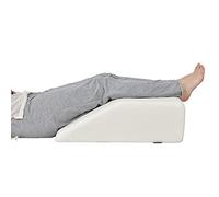 CASART Wedge Leg Elevation Pillow, Clinical Memory Foam Support Cushion with Removable Cover, Knee Back Hip Trapezoidal Rest Pillows, Improve Circulation & Reduce Pain (White)