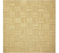 CASAVANI Collection Square Area Rug - 11 x 11 Ft' Beige Check Pettern Natural Jute Mat Ideal for High Traffic Area in Hallway Bedroom Living Room