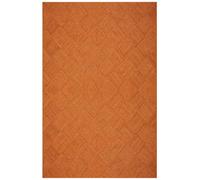 CASAVANI Kilim Rug 6' Square Rug Orange Braided Jute Rug Indoor Outdoor Rug Flatweave Rug High Traffic Area Bedroom Bedside Custom Mat Dining Table Doormat