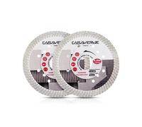 Casaverde 2Pc 115mm/4.5" Ceramic Cutting Diamond Disc - Porcelain Tile Blade Cut on Hard Tile,Ceramic,Marble,Granite,Porcelain