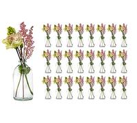 Casavetro Vases 100 ml Set Mini TR Pharmacist Glass Bottles Clear Wedding Decoration, Glass, Pack of 24, 24 x 100 ml