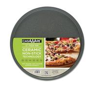 casaWare Toaster Oven Pizza/Baking Pan 12-inch (Silver Granite)