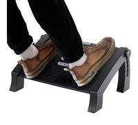 CasaZenith Foot Rest, Six Heights Adjustable Foot Rest for Under Desk at Work, Ergonomic Foot Stool for Under Office Desks, Under Desk Footrest with Foot Massage Roller, Office Leg Rest (Classics)