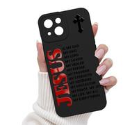 CASBST for Galaxy A15 5G Phone Case, Jesus is My Everything Christian Verse Design, Slim Silicone Shockproof Protective TPU Cover, Religious Faith Gift for Women Girls Men, Black