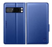CASBST for Google Pixel 8 Pro Case, Kickstand Flip Leather Wallet Book Case with Card Slots Shockproof Magnetic Closure Protective Phone Case Cover Compatible with Google Pixel 8 Pro - Royal Blue