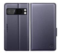 CASBST for Google Pixel 8 Pro Case, Kickstand Flip Leather Wallet Book Case with Card Slots Shockproof Magnetic Closure Protective Phone Case Cover Compatible with Google Pixel 8 Pro - Blue