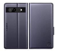 CASBST for Google Pixel 8A Case, Kickstand Flip Leather Wallet Book Case with Card Slots Shockproof Magnetic Closure Protective Phone Case Cover Compatible with Google Pixel 8A - Blue