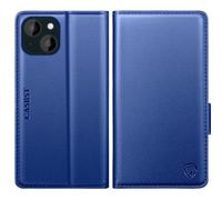 CASBST for iPhone 15 Case, Kickstand Flip Leather Wallet Book Case with Card Slots Shockproof Magnetic Closure Protective Phone Case Cover Compatible with iPhone 15 - Royal Blue