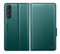 CASBST for Samsung Galaxy A34 5G Case, Kickstand Flip Leather Wallet Book Case with Card Slots Shockproof Magnetic Closure Protective Phone Case Cover Compatible with Samsung A34 - Green