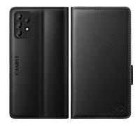 CASBST for Samsung Galaxy A52s 5G & A52 5G/4G Case, Kickstand Flip Leather Wallet Book Case with Card Slots Shockproof Magnetic Closure Protective Phone Case Cover for Samsung A52s - Black