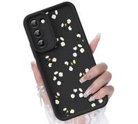 CASBST for Samsung Galaxy S20 FE 5G Case, Creative Flower Pattern Design Girls Women Liquid Silicone Cover, Thicker Frame Shockproof and Scratch-Resistant Soft Case for Samsung S20 FE - Black