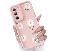 CASBST for Samsung Galaxy S20 FE 5G Case, Creative Flower Pattern Design Girls Women Liquid Silicone Cover, Thicker Frame Shockproof and Scratch-Resistant Soft Case for Samsung S20 FE - Pink