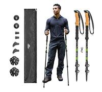 Cascade Mountain Tech Trekking Poles - Aluminum Hiking Walking Sticks with Adjustable Locks Expandable to 54" (Set of 2)