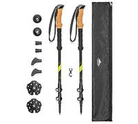 Cascade Mountain Tech Trekking Poles - Carbon Fiber Walking or Hiking Sticks with Quick Adjustable Locks (Set of 2)
