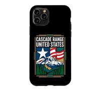 Cascade Range United States Flag Mountain Travel Art Case for iPhone 11 Pro