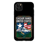 Cascade Range United States Flag Mountain Travel Art Case for iPhone 11 Pro Max