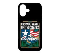 Cascade Range United States Flag Mountain Travel Art Case for iPhone 17