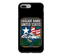 Cascade Range United States Flag Mountain Travel Art Case for iPhone 7 Plus/8 Plus