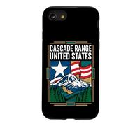 Cascade Range United States Flag Mountain Travel Art Case for iPhone SE (2020) / 7/8