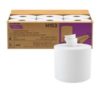 Cascades PRO Select Centerpull Hand Towel 2-Ply - Center Pull Paper Towel for Dispensers - Universal Fit - Premium Bulk - 600 Sheets/Roll, 6 Rolls / Box - H153 - White