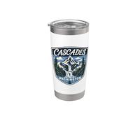 Cascades Washington Mountain Waterfall Nature Hiking Stainless Steel Insulated Tumbler
