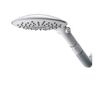 Cascadia Showerhead, Fixed-Mount, 2 Settings, White, 8-in. Diam. -CF-201E