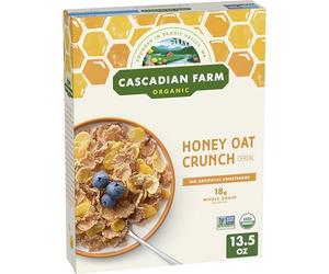 Cascadian Farm Cereal Hny Oat Crunch 13.5 Oz (Pack Of 10)