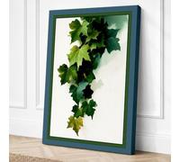 Cascading Ivy Leaves Canvas Wall Art Print 24x16 Inch | Ready to Hang, Gallery Wrapped, Fade-Resistant Inks, Securely Packaged, UK Made