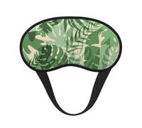 Cascading Plants Premium Eye Mask â€“ Soft Satin Sleep Mask with Full-Print Front Design, 100% Polyester Shade Eye Cover for Travel, Meditation, Yoga & Night Rest