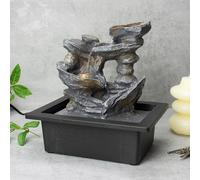 Cascading Rocks Illuminated Water Fountain