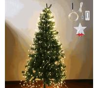 Cascading Twinkle Fairy Lights for Christmas Tree - Warm White, 1.6m 10pcs 160 Lights