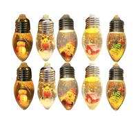 Cascading Vintage Christmas Tree Lights Multicoloured, Christmas Ornaments Light Up for The Home, Retro Christmas Lights Decorations, Christmas Vintage Decor String Light - Led Bulbs String Lights