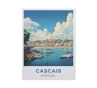 Cascais Portugal，Jigsaw Puzzles Puzzles for Adults Kids. 1000 Piece Impossible Challenge Toy Educational Game Home Decoration for Adults& Kids Age 14 Years Up 1000pcs（38x26cm）-S14