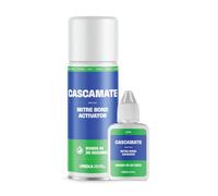 Cascamate Mitre Bond Kit, Non-Staining Superfast Cure Adhesive with Activator Spray. Bonds Instantly. Ideal for Wood, MDF, Plastics, Rubber, Timber, Metal, Fabrics, Ceramic, and Leather - 250ml