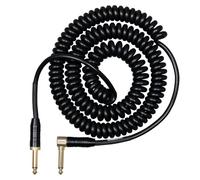CASCHA Advanced Line Guitar Cable Curly, Black, 6 m