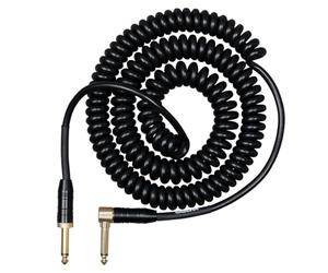 CASCHA Advanced Line Guitar Cable Curly, Black, 6 m