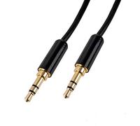 CASCHA Aux Cable 3.5mm Audio Cable - 3m jack cable for headphones, smartphones, MP3 player, car radio, stereo - black