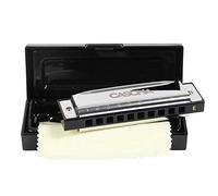 CASCHA Blues Harmonica E-Major Beginners & Advanced 10-Hole Diatonic Harmonica Excellent Sound With Brass Reeds Practical Case And Cleaning Cloth