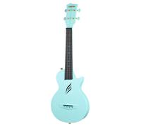 CASCHA Concert Ukulele Set Carbon Fiber Carbon Ukulele Starter Kit with 3 Picks & Bag Ukulele Set Fluorocarbon Strings Small Hawaiian Guitar for Beginners & Advanced Mint