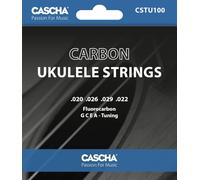 CASCHA Carbon Ukulele Strings Carbon Strings for Soprano, Concert, Tenor and Baritone Ukuleles - Clear Sound, Durable and Tuning Stable