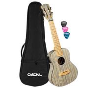 Cascha E-Bamboo Concert Graphite with Pickup, Bag and 3 Picks