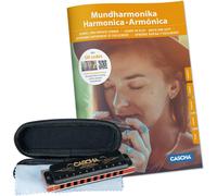 CASCHA HH 1610 DE Professional Blues Harmonica Set with German Instructional Book Plus MP3-CD