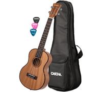 Cascha HH 2048L Premium Left-Handed Tenor Ukulele with Bag and Plectrums